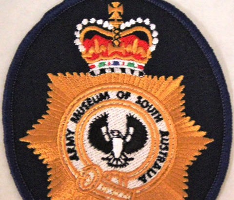 Amosa embroidered badge